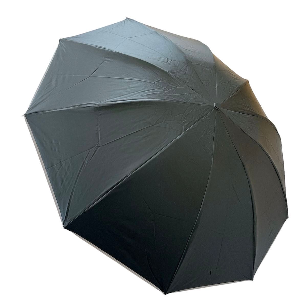 【お買い得】折りたたみ傘 逆さ傘 メンズ ブラック 大きめ 自動開閉 uv 頑丈