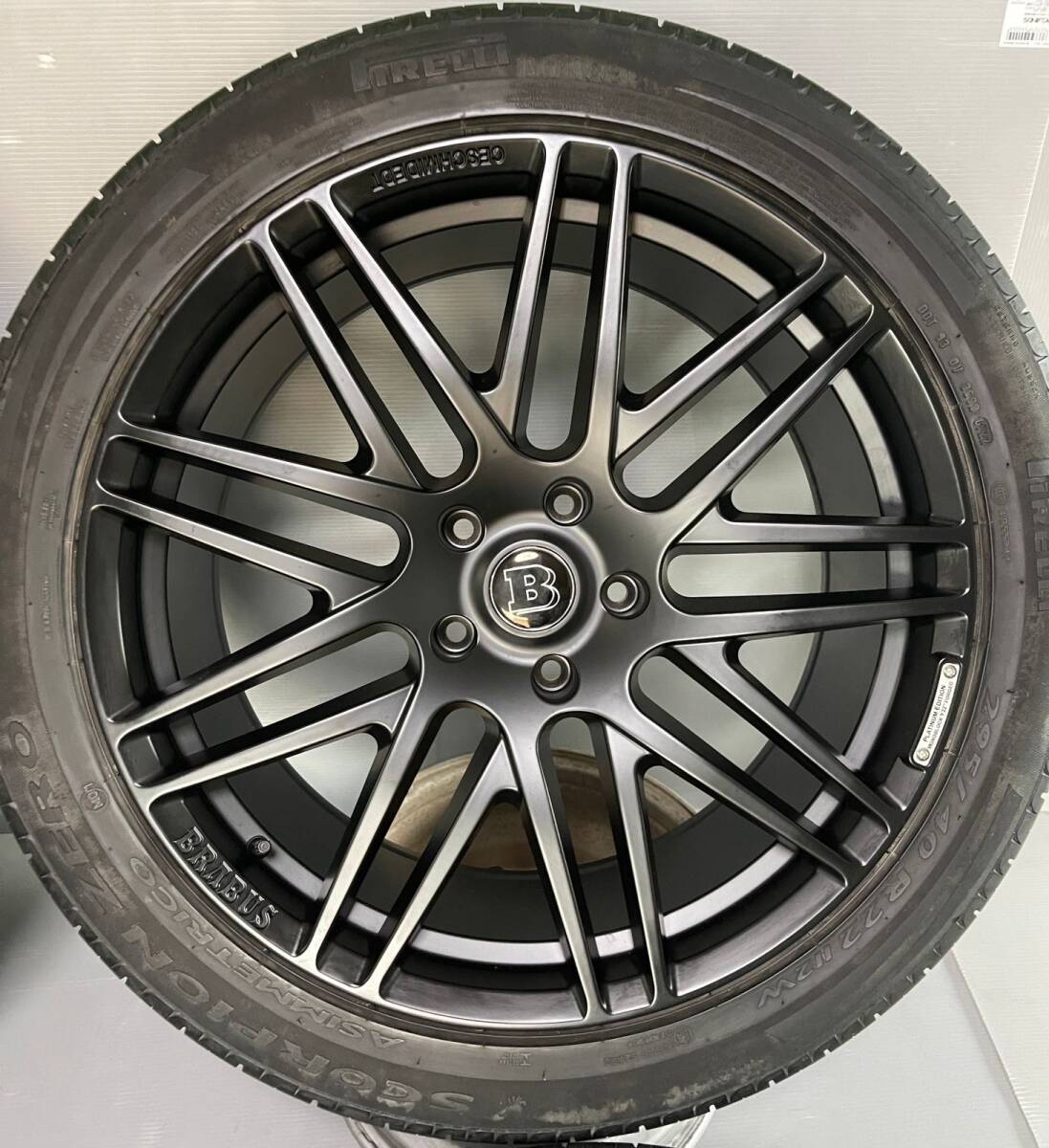 BRABUS Monoblock Gクラス Y FORGED 22インチ 4本セットベンツ W463 G65 G350 G500 G55 G63 PIRELLI 295/40R22 2020/22年製_画像2