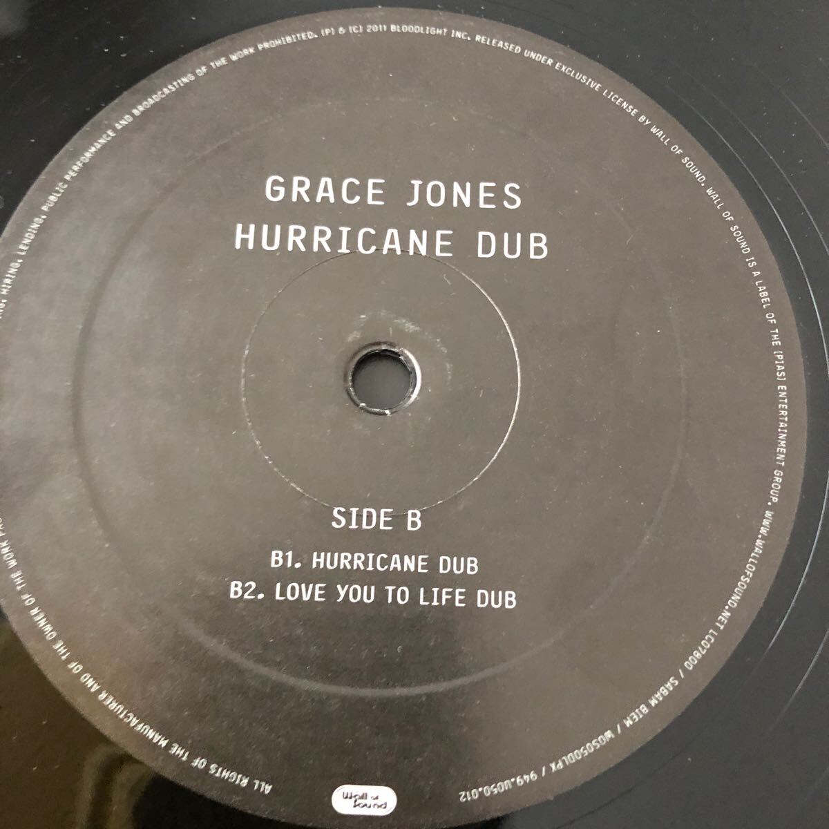 Grace Jones - Hurricane dub 2LP レコードの画像5