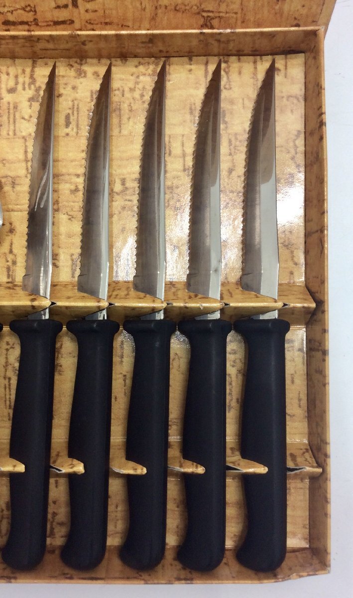 [ не использовался товар ] стейк нож вилка 5 комплект итого 10 шт. комплект K0418