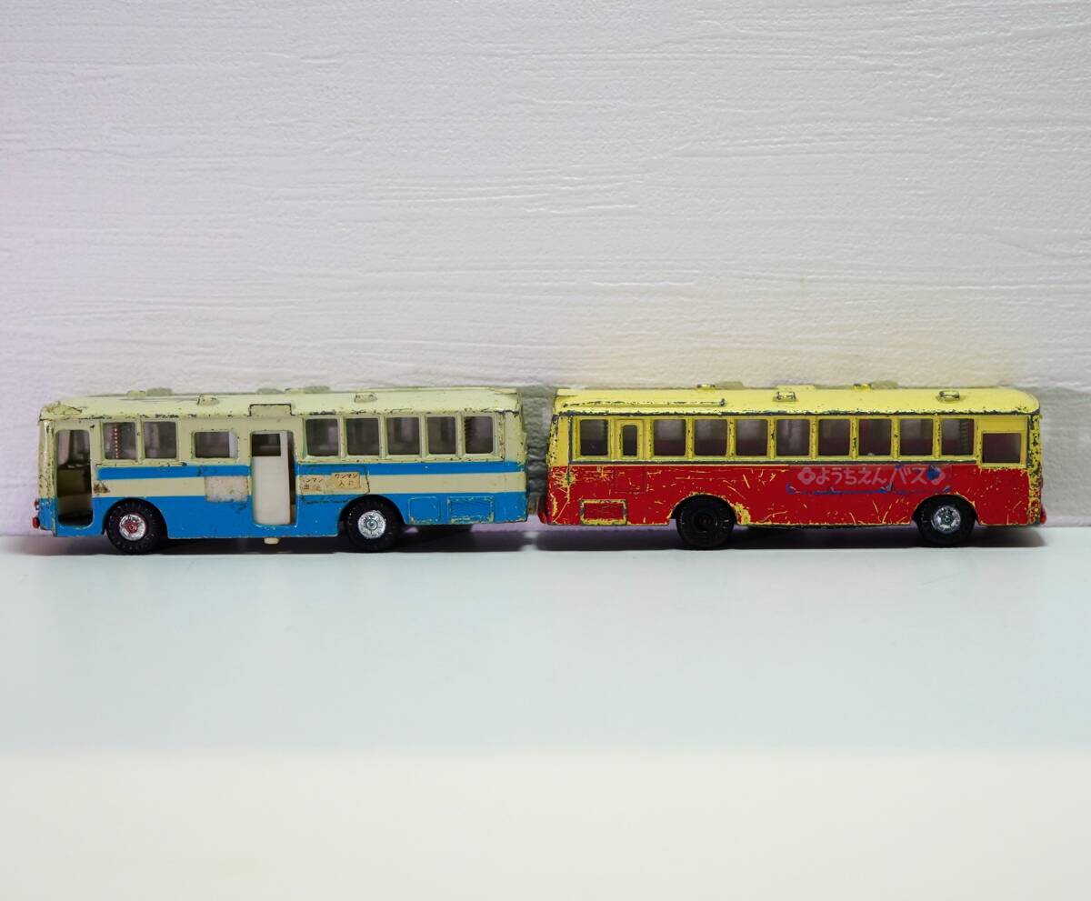 YONEZAWA 米澤玩具 2台 まとめて ダイヤペット 都バス 一般乗合バス ようちえんバス 中古品 YW122の画像3