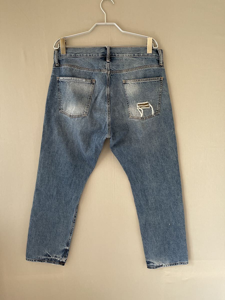 885 UNITED ARROWS + GAP コラボ 別注 パッチ デニム バンツ ユナイテッドアローズ サイズ 32 実寸参照_画像5