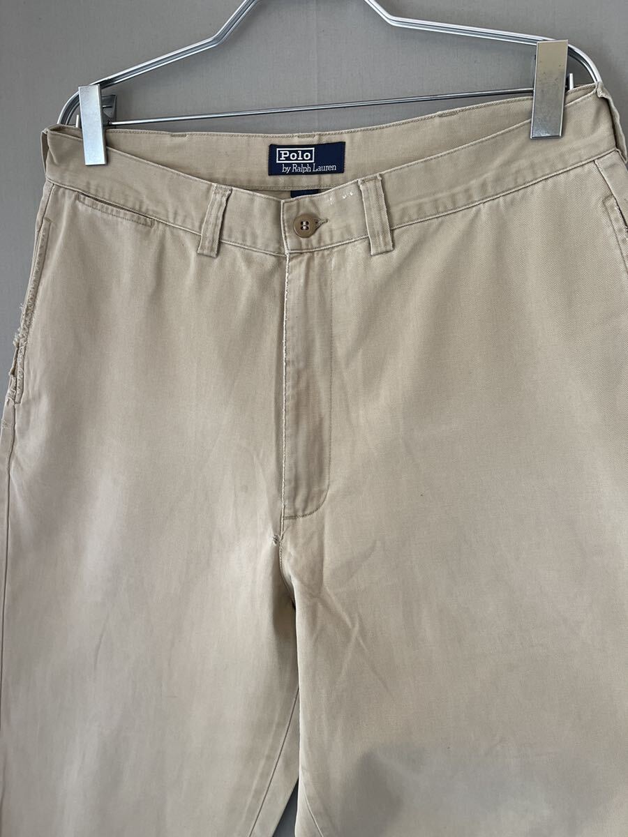 928 ヴィンテージ POLO RALPH LAUREN POLO CHINO PHILIP PANT ラルフローレン チノパン サイズ 36 実寸参照の画像3