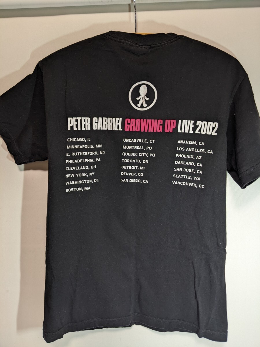 Peter Gabriel tシャツ Growingup live 2002 ピーターガブリエル ピーターゲイブリエル プログレ シャツ Mサイズ genesis ジェネシス_画像3