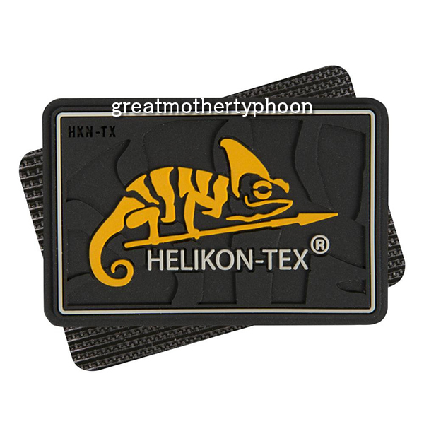 送料コミ追跡アリ◆新品◆ヘリコンテックス ベルクロ ロゴパッチ ブラック★ポーランド HELIKON-TEX Velcro Logo Patch Blackの画像1