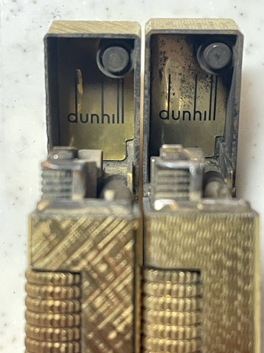 ダンヒル dunhill ガスライター ゴールドカラー ローラー式 喫煙具 _画像5