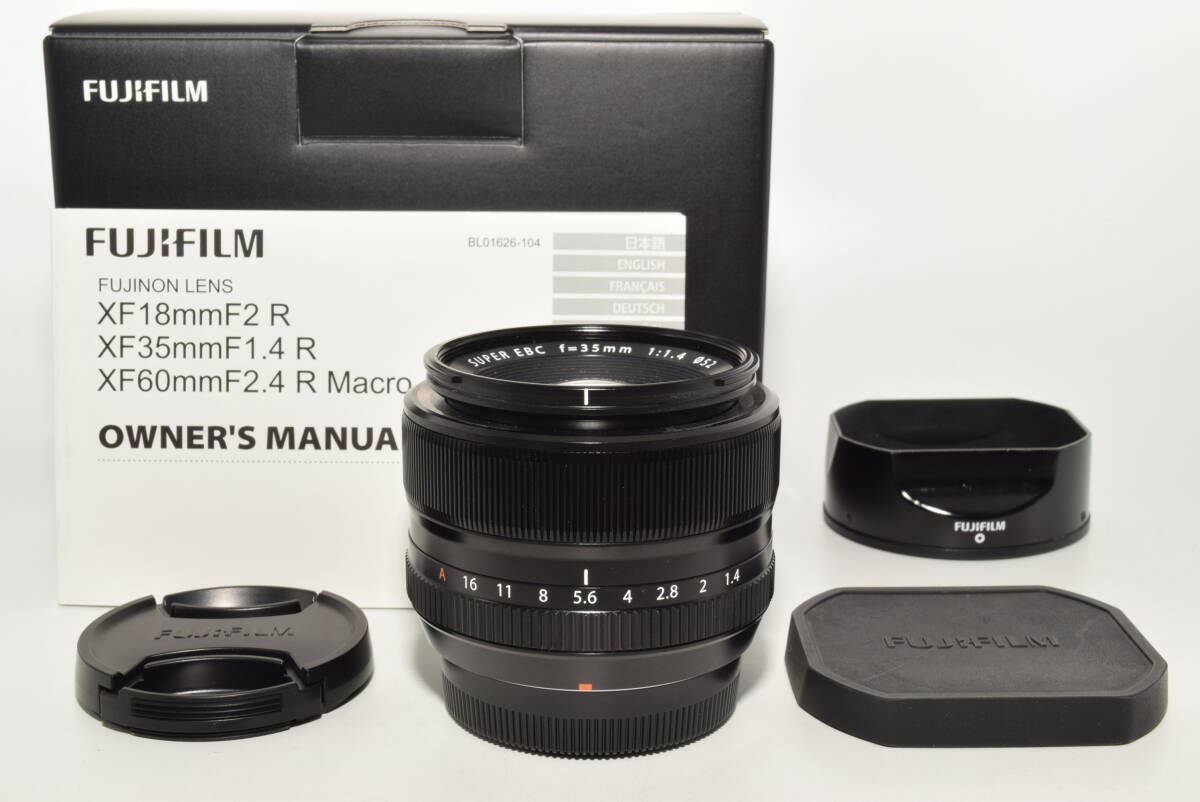 【極上品】 富士フイルム(FUJIFILM) X 交換レンズ フジノン 単焦点 標準 大口径 35mm F1.4 絞りリング F XF35MMF1.4 R #6938の画像1