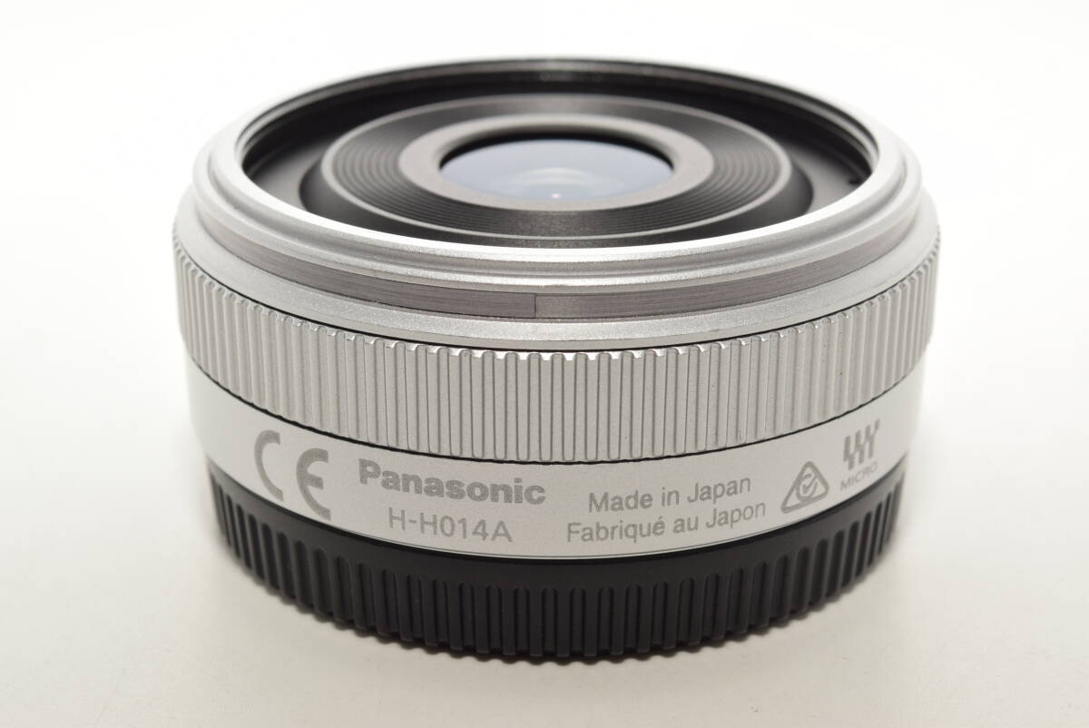 [ Special on goods ] Panasonic single burnt point wide-angle lens micro four sa-z for Lumix G 14mm/F2.5 ASPH. silver H-H014A-S #6972