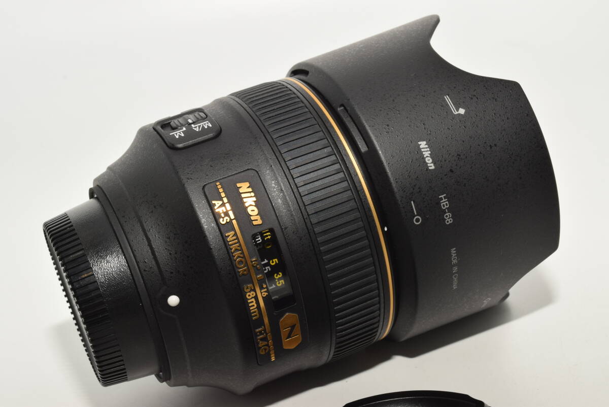 【特上品】 Nikon 単焦点レンズ AF-S NIKKOR 58mm f/1.4G Fマウント フルサイズ対応　#6980_画像4