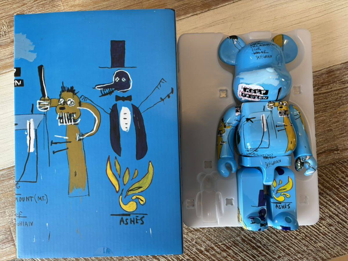 ★400%のみ★ JEAN-MICHEL BASQUIAT #9 ベアブリック/BE@RBRICK(メディコムトイ・フィギュア・バスキア)_画像1