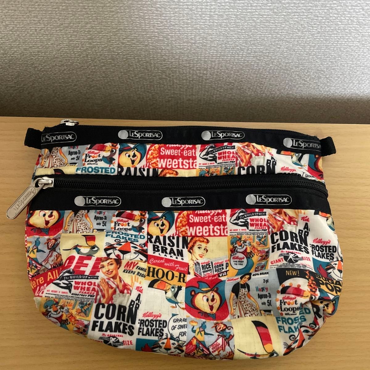 レスポートサック　ケロッグ　 コラボ ポーチ LeSportsac