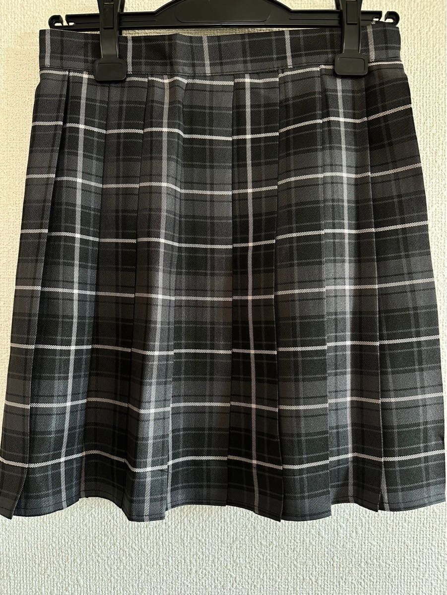 【制服XL】 高校 スカートリボン付き チェック柄 コスプレ 高校制服2点セット