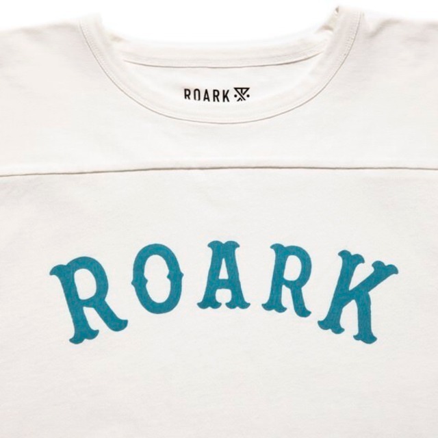 TE/ ROARK REVIVAL(ロアーク リバイバル) MEDIEVAL LOGO” 3/4 SLEEVE TEE RFTJ1000 SLATEグリーン Ｍサイズの画像3