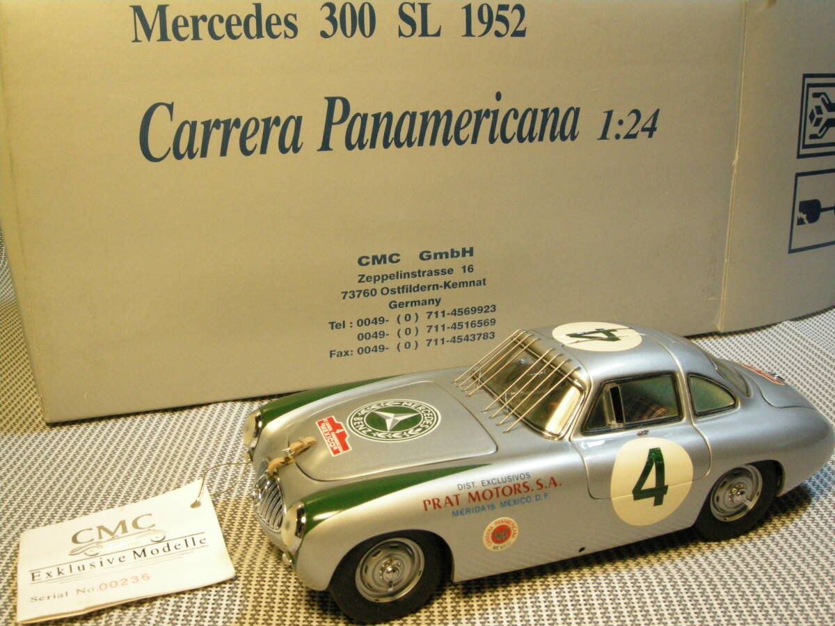 CMC 1/24 Mercedes 300 SL 1952 Carrera Panamericana（底面パネル欠品）_画像1