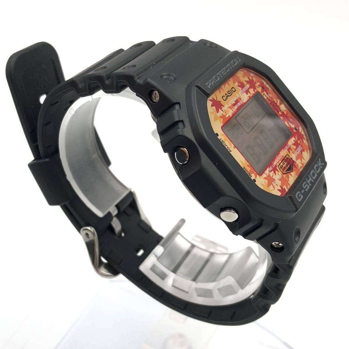 4.12TE-Y257★CASIO G-SHOCK 腕時計★3229/DW-5600TAL/Kyo Momiji/カシオ/Gショック/ジーショック/ウォッチ/Watch/DE0 DG9_画像4