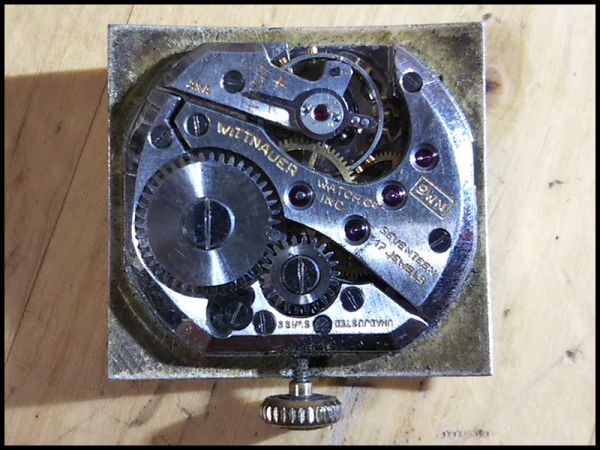 LONGINES ロンジン WITTNAUER ウィットナー 手巻き 17石 スモセコ メンズ 腕 時計 W177816 稼働品 未整備 箱 付き アンティーク ウォッチ_画像5