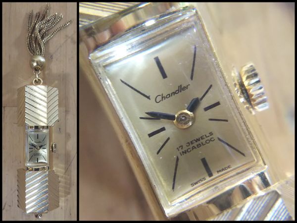 Chandler チャンドラー 機械式 17石 懐中 時計 ペンダント ネックレス ウォッチ 稼働品 アンティーク 雑貨 根付 アクセサリー 小物 珍 品の画像2