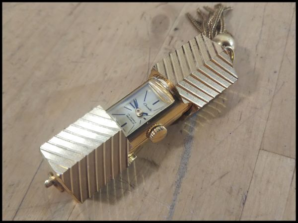 Chandler チャンドラー 機械式 17石 懐中 時計 ペンダント ネックレス ウォッチ 稼働品 アンティーク 雑貨 根付 アクセサリー 小物 珍 品の画像6