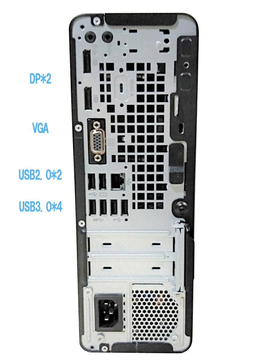 省スペースタイプ■驚速 i5-8500 3.0-4.1GHz x8/8GB■SSD:256GB+HDD1TB Win11/Office2021Pro/追加無線/USB3.0 HP EliteDesk 600 G4 2Bの画像2