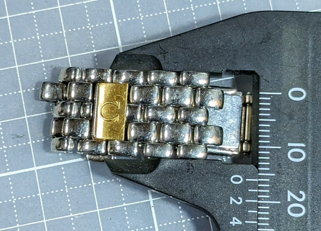 OMEGAデビル プレステージ メンズ         中古バックル 修理 腕回り調整にいかがでしょうか OMEGAパネルはK18YGですの画像5