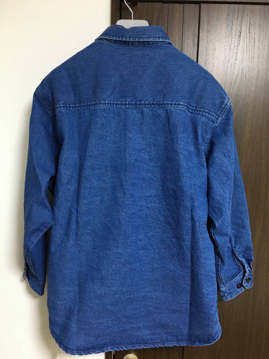 新品 02 M ダブルタップス WTAPS WCPO 02 LS COTTON. DENIM INDIGO コットン デニム シャツ 24SS インディゴ ブルーの画像2