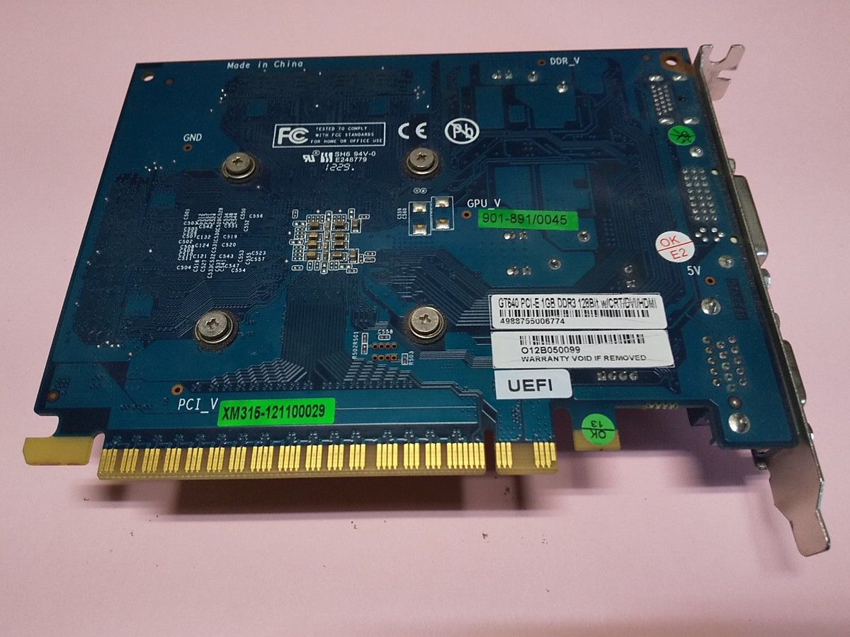 NVIDIA  GeForce GT640 1G 動作品 DVI HDMI D-Sub GRAPHICS グラフィックスカード