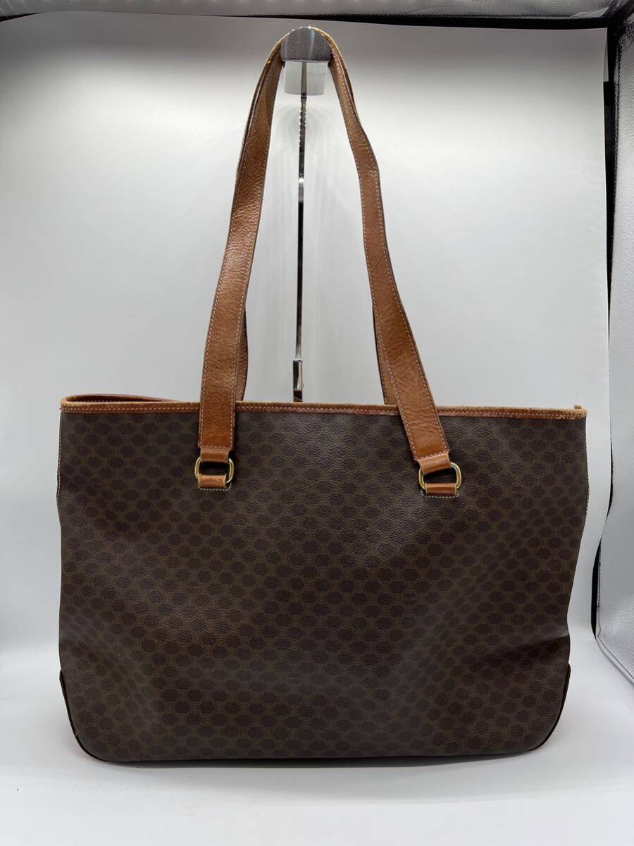 【1円〜】CELINE マカダム トートバッグ ショルダーバッグ _画像2