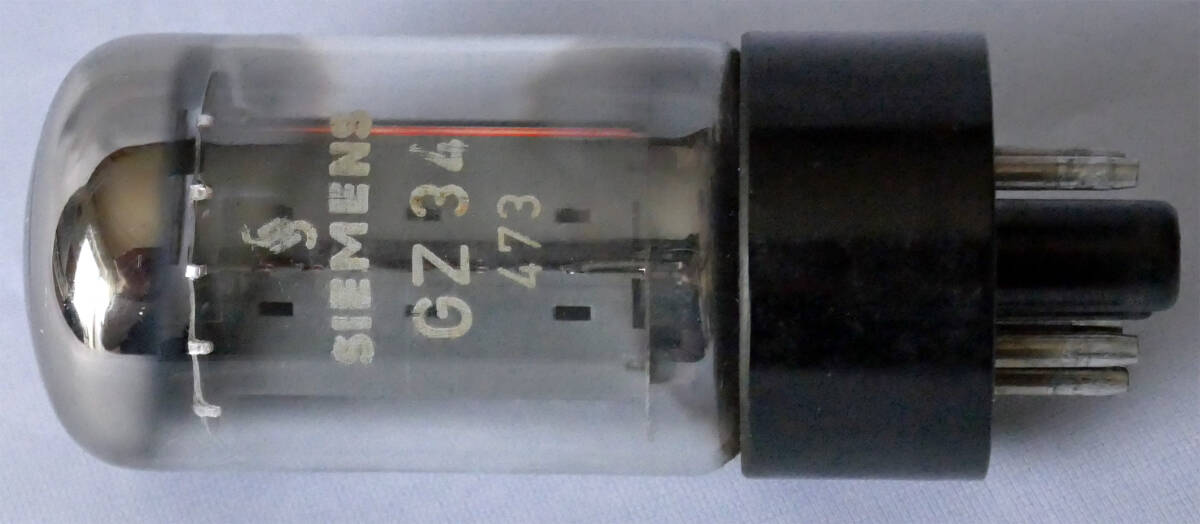 SIEMENS製 GZ34 / 5AR4 整流管 稼働品 (1/2) #473の画像2