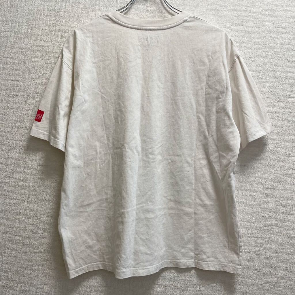 Manhattan Portage マンハッタンポーテージ メンズ 半袖Tシャツ 白 Lサイズ の画像2