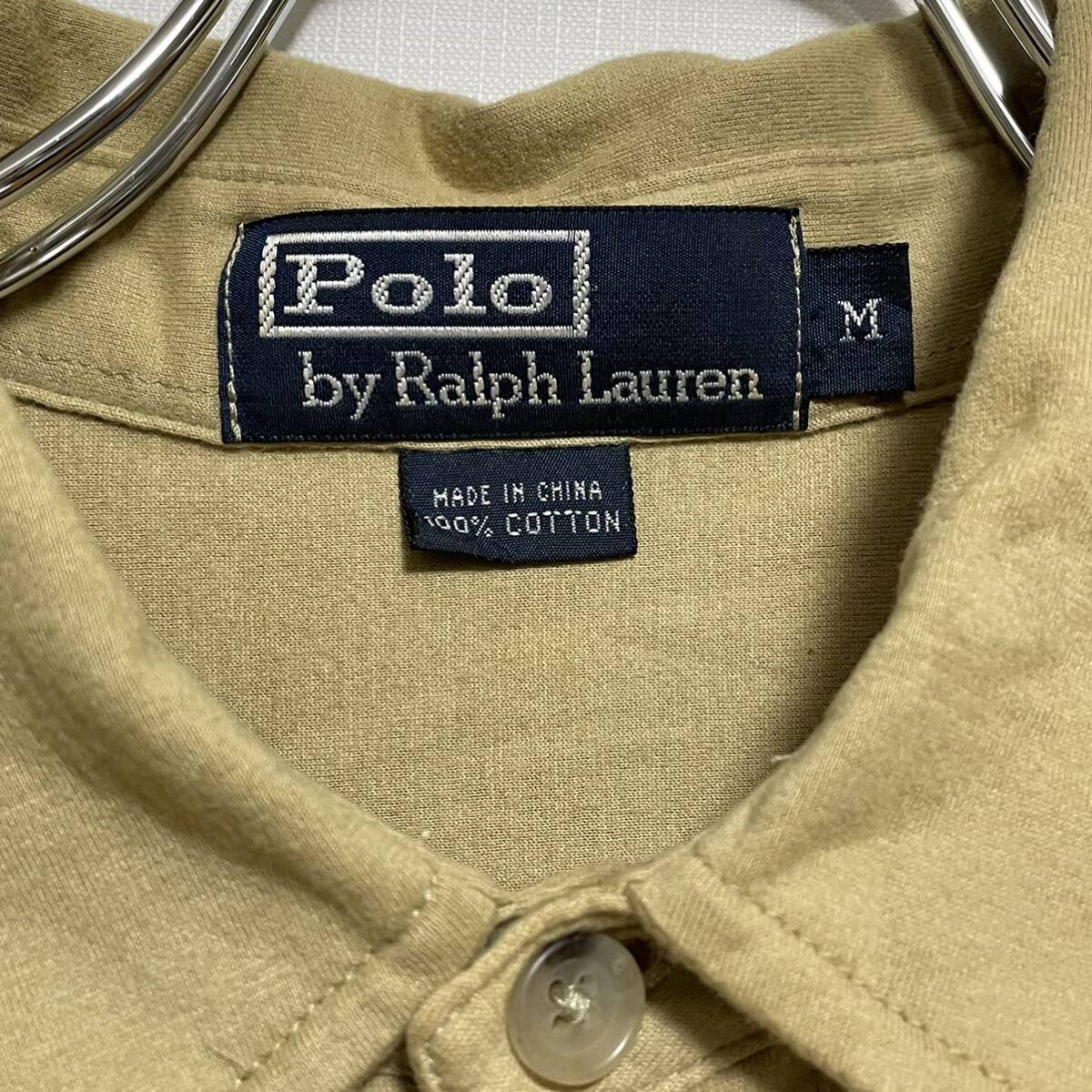 Polo by Ralph Lauren ポロバイラルフローレン メンズ 長袖Tシャツ Mサイズ 柔らかい 快適 カラシ色_画像3