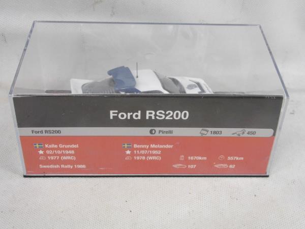 §ミニカー デアゴスティーニ ラリーカーコレクション＃38 1/43 Ford RS200 Swedish Rally 1986 フォードの画像3