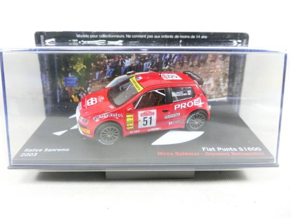 §ミニカー　デアゴスティーニ ラリーカーコレクション＃78　1/43　Fiat　Punto　s1600　2003　フィアット プント_画像1