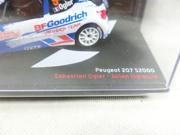 §ミニカー　デアゴスティーニ ラリーカーコレクション＃108　1/43　Peugeot 207 S2000 RALLYE MONTE CARLO 2009　プジョー_画像2