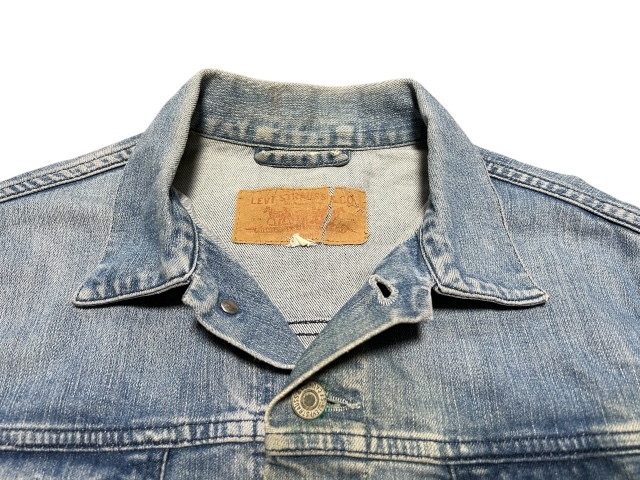 希少USA買付リーバイスLEVI'S70238ジージャン★インディゴ・ビンテージ加工★Lの画像2