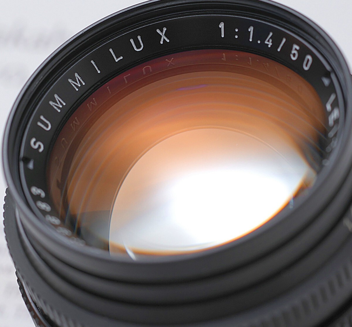 【新品同様】SUMMILUX 50mm F1.4 ブラック 2nd 第2世代 Mマウント ライカ Leica 標準 単焦点レンズ ズミルックス 大口径レンズ フィルムの画像1