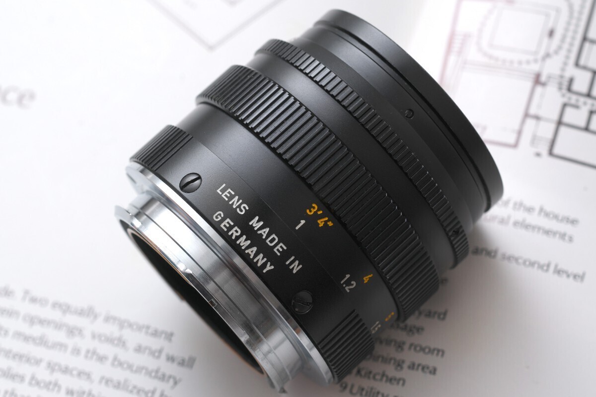 【新品同様】SUMMILUX 50mm F1.4 ブラック 2nd 第2世代 Mマウント ライカ Leica 標準 単焦点レンズ ズミルックス 大口径レンズ フィルムの画像3