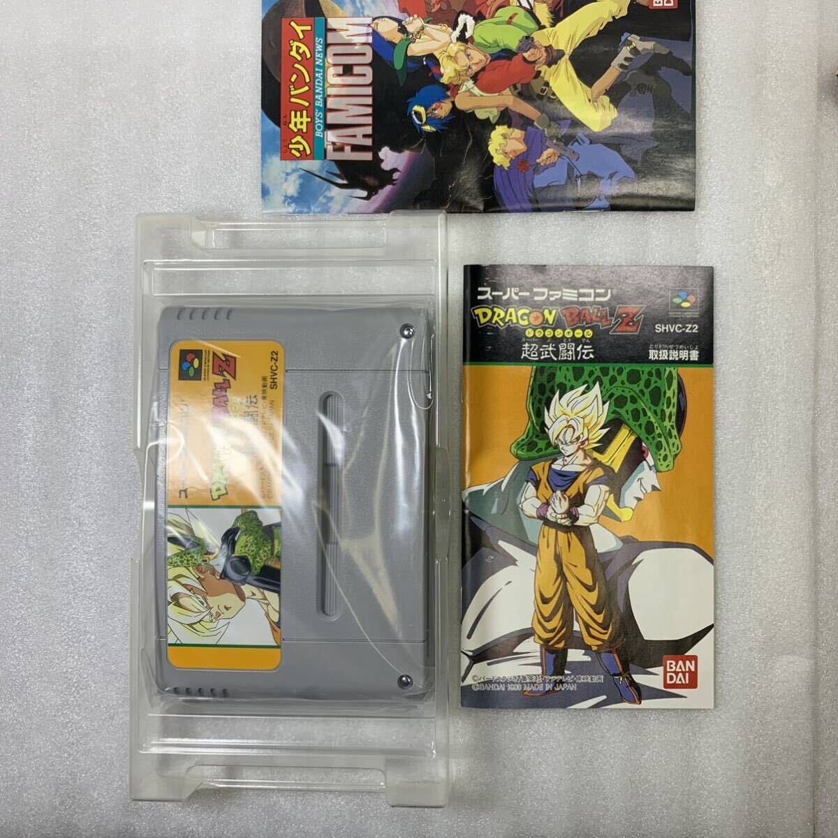 【未使用に近い極美品】スーパーファミコン ドラゴンボールZ 超武闘伝 SFC 色味箱感光沢良好 傷スレ少なめ_画像8