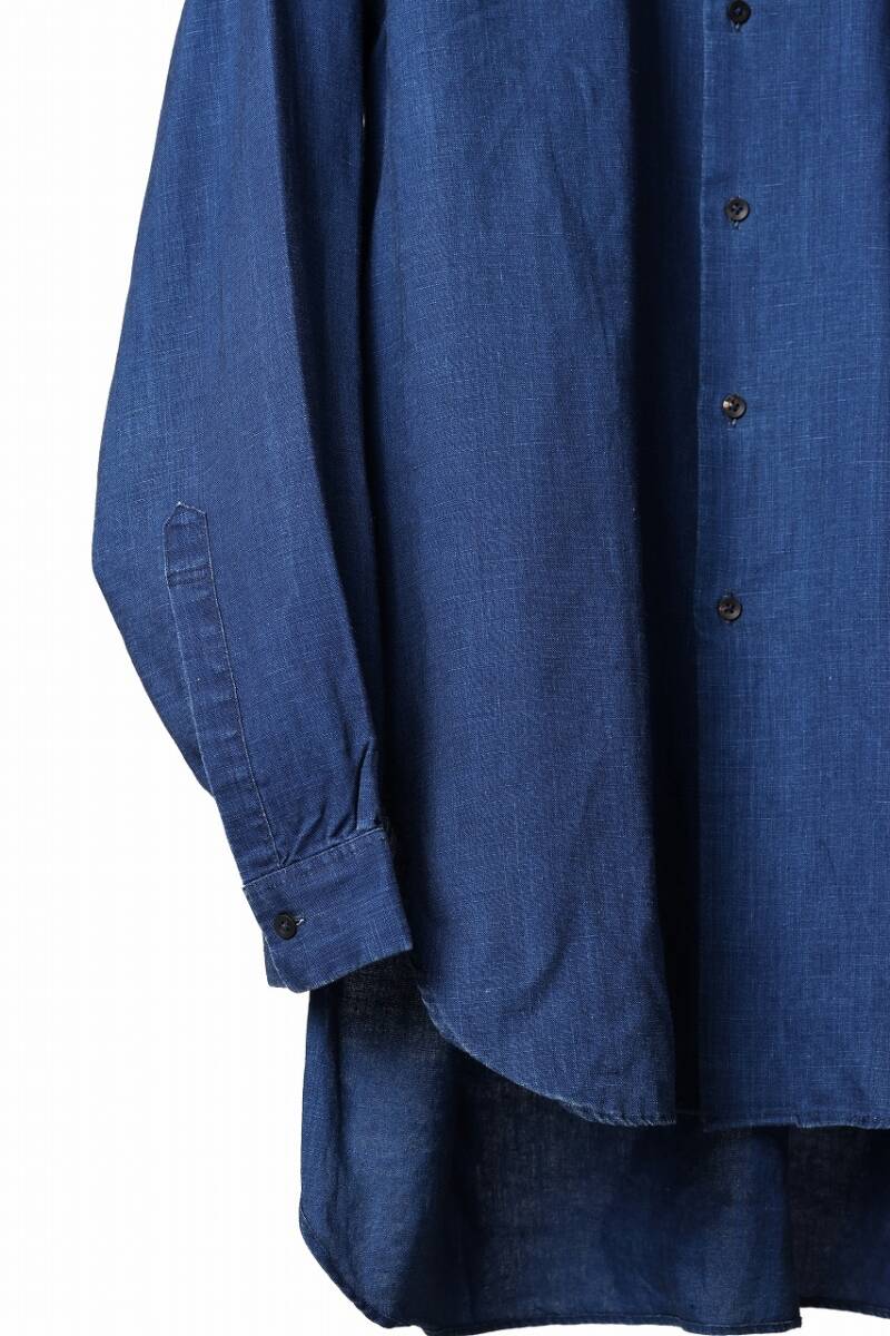 COLINA LINEN INDIGO GRANPA SHIRTS 定価25300円 CAPERTICA KLASICA sus-sous SOSNOVSKA ZIGGY CHEN incarnation DEVOAの画像4