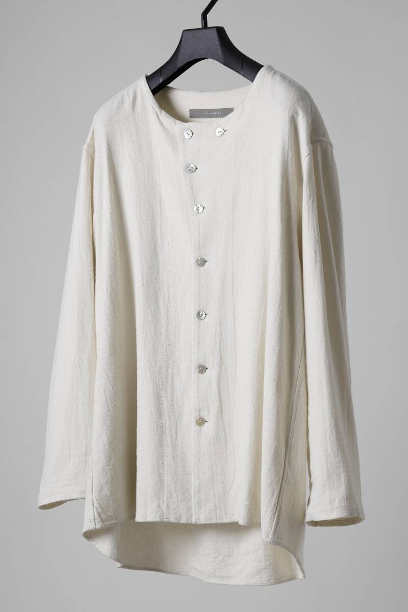 YUTA MATSUOKA round neck shirt/cotton silk nepviyella定価33000円 SOSNOVSKA Aleksandr Manamis Andrew Driftwood Paul Harndenの画像6