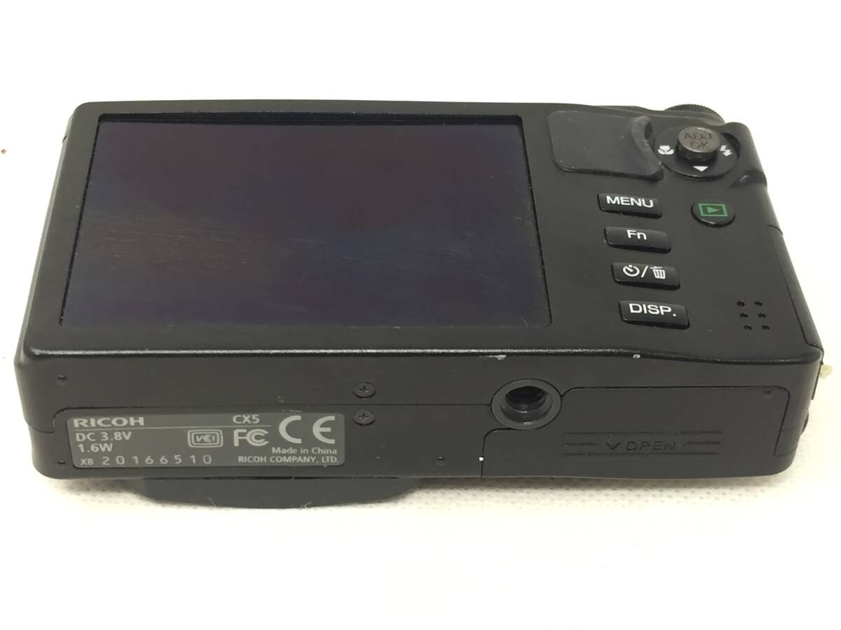 FY-954 RICOH リコー CX5 コンパクト デジタルカメラ デジカメ バッテリー付 充電器無し_画像5