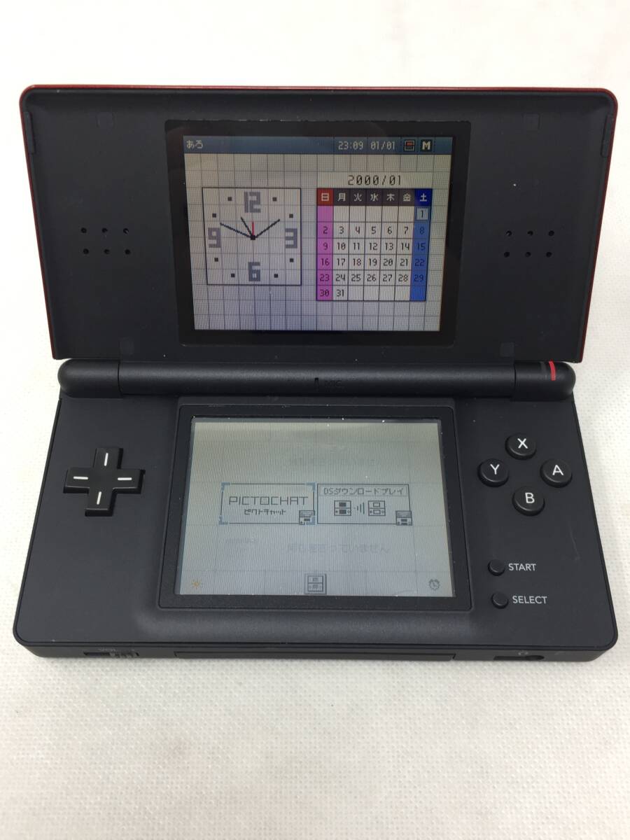 FY-279 動作品 ニンテンドーDS Lite 本体 USG-001 クリムゾンレッド 任天堂 本体のみの画像3