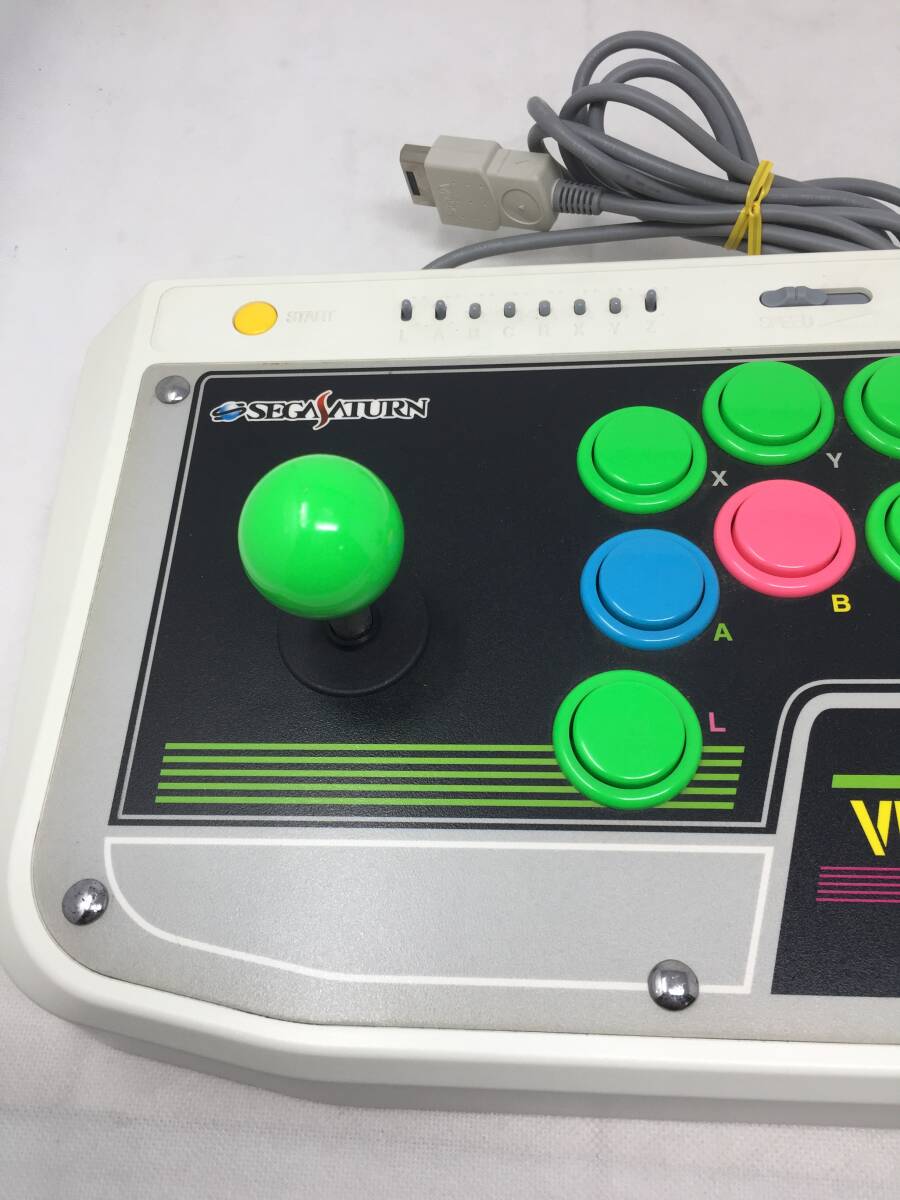 FY-451 SEGA VIRTUA,STICK コントローラー HSS-0136 セガサターン バーチャスティック 格闘 シューティング ゲームの画像6