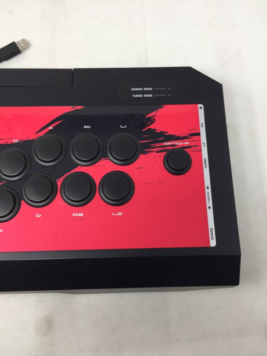 FY-794 動作品 PS4/PS3/PC プレステ4/3/パソコン HORI リアルアーケードプロ.V HAYABUSA PS4-055 ホリ REAL ARCADE PRO.V 隼 RAP ハヤブサの画像6