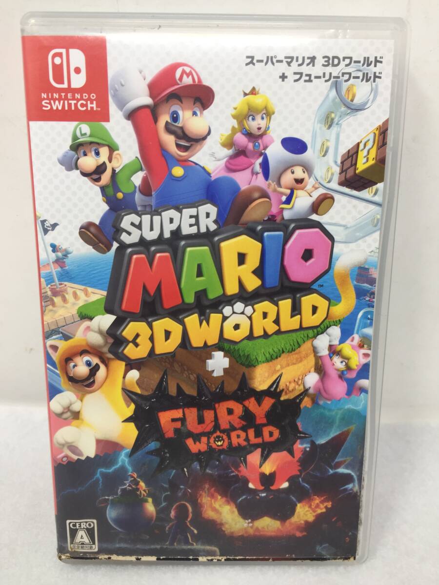 GY-4435 ニンテンドースイッチソフト 任天堂Switch SUPER MARIO 3DWORLD+FURY WORLD スーパーマリオ3Dワールド+フューリーワールド_画像1