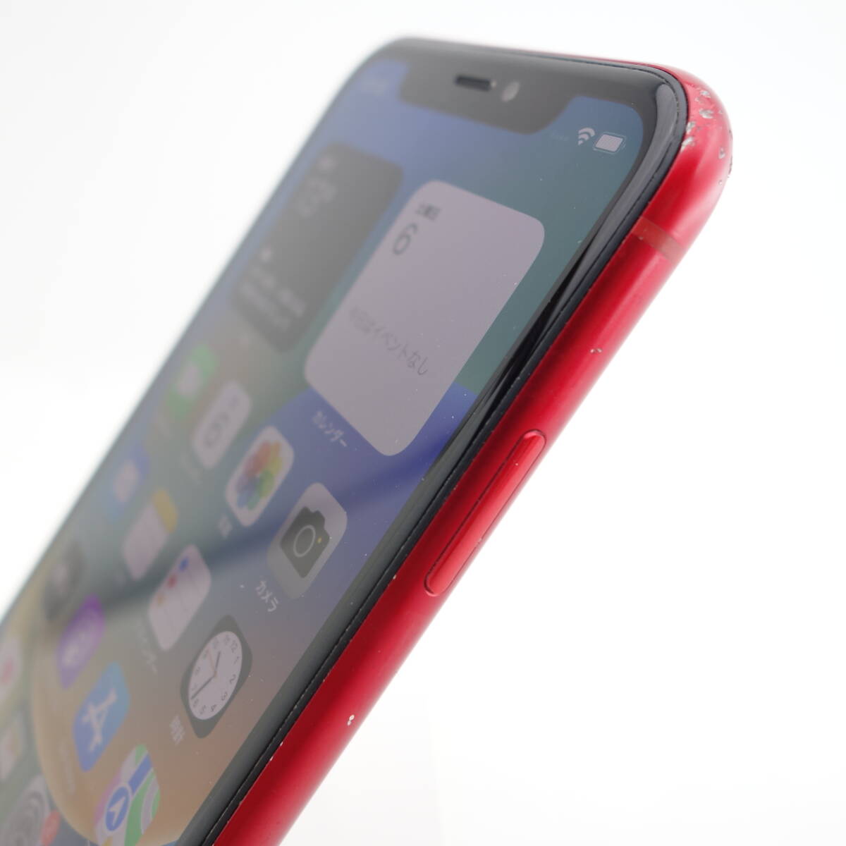 【ジャンク】iPhoneXR 64GB レッド au版SIMロック解除品 背面割れ FaceID不良 部品取り用の画像4