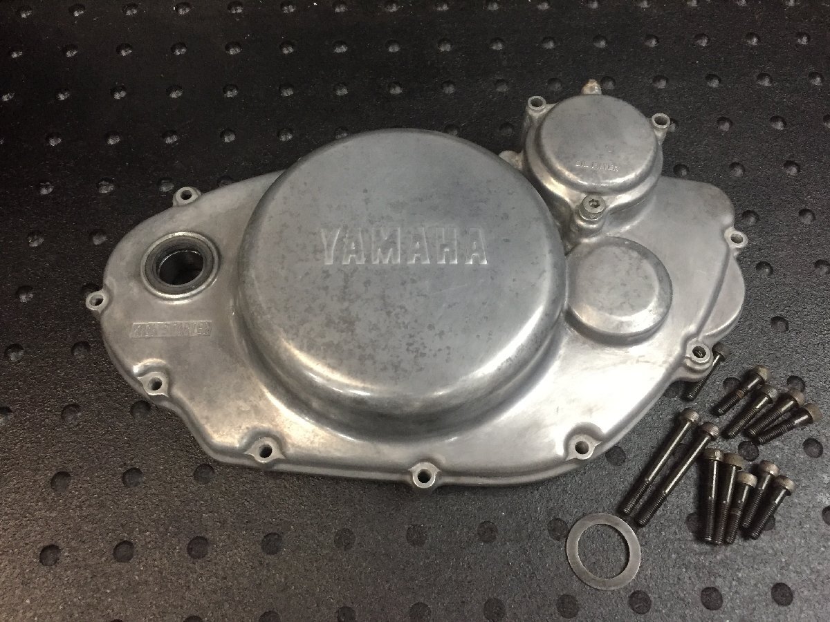 YAMAHA SR400 clutch cover case crack none! right crank cover ( search 1JR SR400-2 2H6 1JN RH01J SR500 custom real movement vehicle ..! Yamaha 