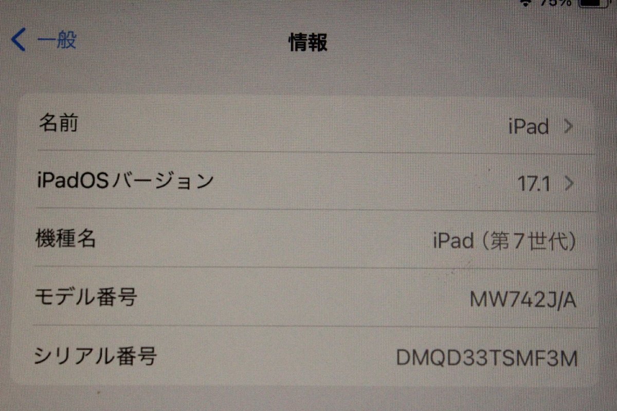 ■Apple■ 10.2インチ iPad 第7世代 Wi-Fiモデル 32GB スペースグレイ [MW742J/A]の画像3