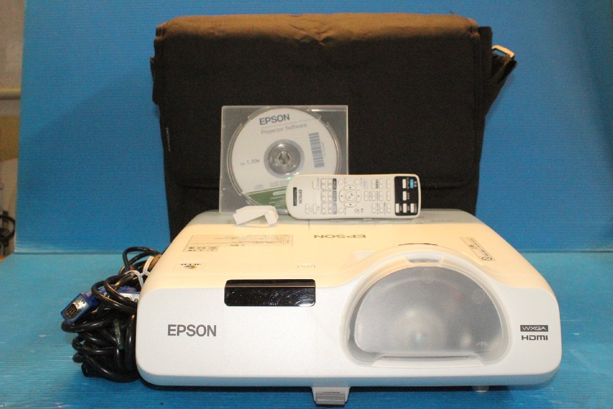 ■EPSON■ ビジネスプロジェクター [EB-535W] / ランプ使用時間（高:194h、低:0h）、3400ルーメン、重量約3.7kg、各種付属品あり