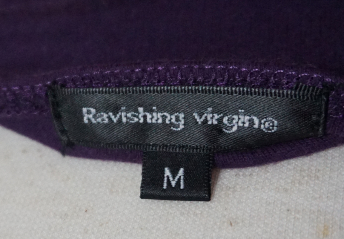 Ravishing virgin ベアトップ・チューブトップ 紫 Mの画像4
