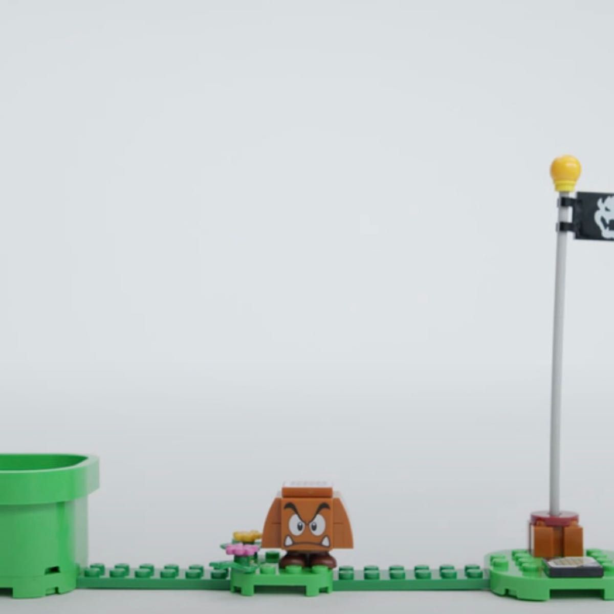 LEGO レゴ　スーパー　土管、クリボーとゴール